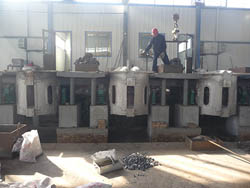 2 ton aluminum shell furnace production site